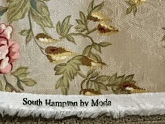 Moda Fabric South Hampton Pink Maroon ROSES Brocade DECORATOR 2yrds x 52in