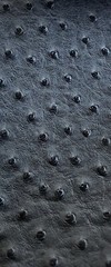 Charcoal Gray ostrich faux vinyl Marine grade UV resistance waterproof Fabric