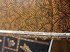 Folkloric Fun JJILL LAMB Troy African Zebra Cotton Quilt Fabric Animal Print 2yd
