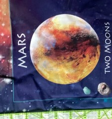 Large Outer Space Quilt Panel W/ Individual Planet Blocks.