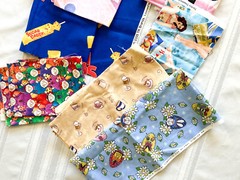 Fabric Remnants Sewing, Quilting Or Crafting Lot *Fashion, Pin-Ups,Barbie,Candy