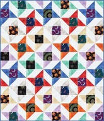 Benartex – Moon & Sun – Repeating Border Stripe – Multi