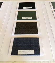 Indochino Suit Fabric Store Samples With Display Case & 2 Fabric Tape Measurers