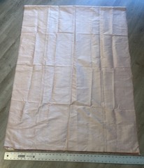 S. Theb Thai Sllk Handwoven 100% Silk Fabric 39” x 53” w/Tag Shimmery Lt Pink