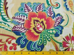 Ayer In Jewel BTY Richloom 100% Cotton Slub 54″ Wide Floral