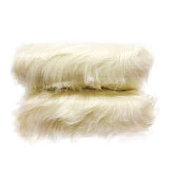 Shason Textile (2 Yards Cut) Luxury Faux Fur Polar Bear – Long Pile, Ivory