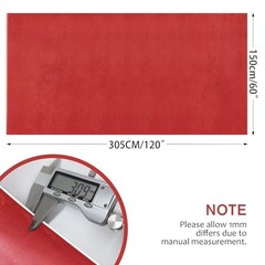 Red Suede Headliner Fabric with Foam Backing – 120×60 Inch