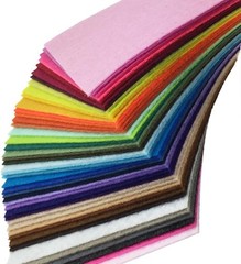 Vibrant 44PCS Craft Felt Sheets – 4×4 inches, 1mm Thick for Unlimited Creativity
