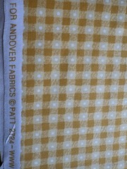 Huff-N-Puff quilt fabric by Andover 2724-Y Golden yellow checks