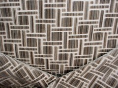 2-1/4Y Kravet Couture 34792 Inside Tracks Grey Square Velvet Upholstery Fabric