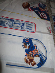 4 pcs Vintage JC Penney NFL Football Sports Team Logo FABRIC Curtains 54×42