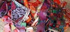 Kaffe Fassett Fabric Strips Pack 100% Cotton fabric lot – More than 2 yards