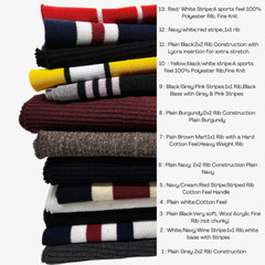 Knit Rib Cuff & Neck Trim Stretch Stripe Ribbing,Revamp / New Garments Cut & Sew