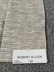 Robert Allen Lot of 2 Fabric Samples Flowing River Twine Vanilla Neutrals Earthy