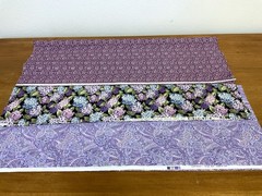 Lot of Three 3/4 Yard Cuts of 100% Cotton Purple Prints Quilting Fabric Pkt. #1
