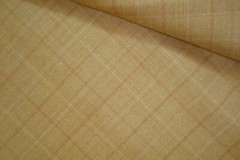2.86 yds English WOOL Fabric Suiting 9 oz Super 100s Toffee Plaid 103″ BTP