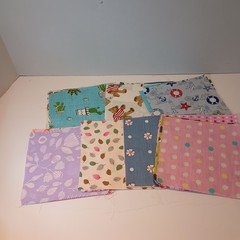 190 Squares 6″ x 6″ Fabric Cotton Quilting Floral Stars Dots