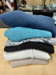 Lot Of 6 100% Cashmere Sweaters Cutters Crafters Lot Upcycle Bundle