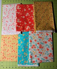 Lovely by Sandy Gervais for Moda fabric. 6 yds / 6 prints OOP