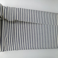 Quilting Fabric Sewing Craft Blue & White Stripes Heavy 108″ x 45″ New Arrival