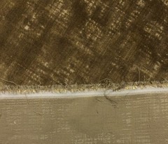DONGHIA HEIRLOOM VINTAGE TAUPE VELVET WORN LOOK FURNITURE FABRIC 1.6 YARDS 51″W