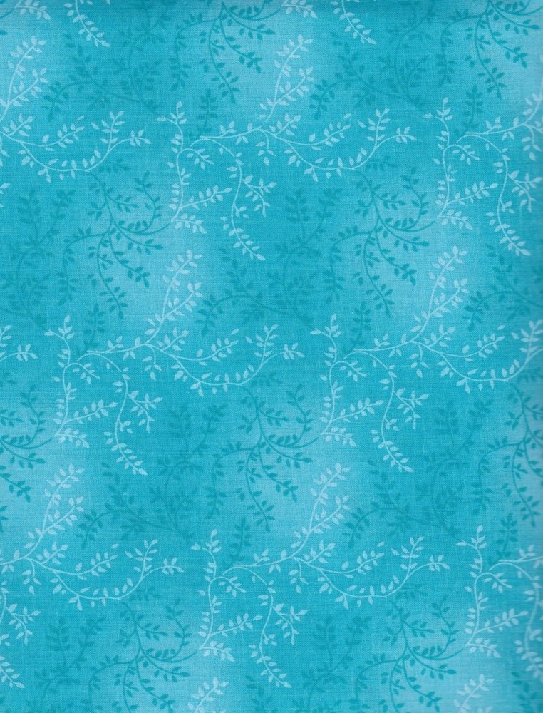 108″ Wide Back Fabric | Tonal Vineyard Blender Turquoise Blue | Cotton YARD