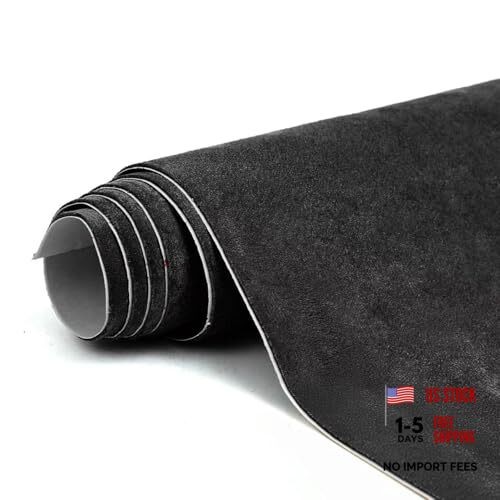 Premium Suede Fabric Wrap – 17×70 inch Suede Wrap for Car 17 x70 Inches Black