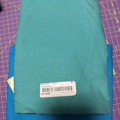 5 Yard Quilt Kit Solid Blue 1 Yard Pieces Cotton Fabric Connecting Threads