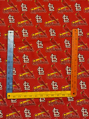 MLB St Louis Cardinals cotton quilting fabric bhy x 58″ w major league baseball