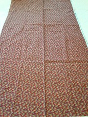 Touch of Baltimore Cotton Fabric 44×40″ Red Floral Calico for Henry Glass 8186