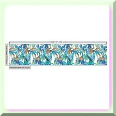Tropical Mint Green Palm Leaf Fabric 2 Yards