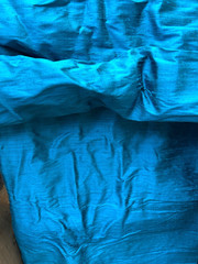 Teal Thai Silk like Fabric By the Yard 40″ Wide