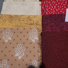 LOT OF 15 FAT QUARTERS COTTON FABRIC ASSTD COLORS & DESIGNS lot 12