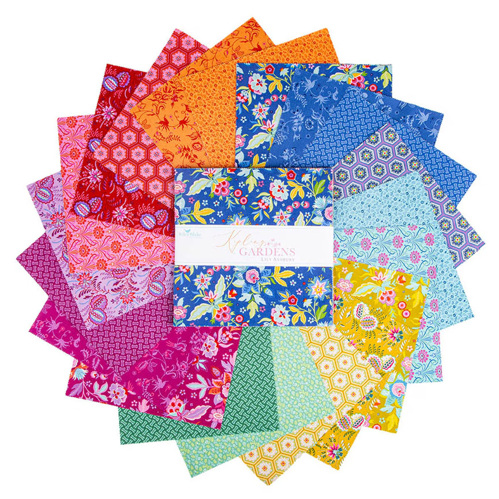 Layer Cake 10″ Stacker 42pc Riley Blake “Kipling Gardens” by Lily Ashbury