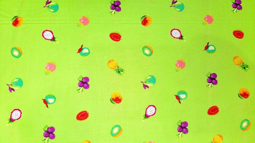TULA PINK DAYDREAMER FORBIDDEN FRUIT SNACKS COTTON QUILT CRAFT FABRIC KIWI BY YD
