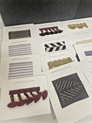 Large Lot of Samuel & Sons Fabric Lot of 100 Small Samples Carded