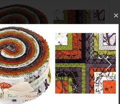 NIP Eerie By Basic Grey For Moda Charm Pack + 2 Mini Charms (42 Squares Each)