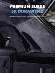 Black Suede Headliner Fabric – 120″ L × 60″ W Auto Head Liners, Fabric Tube