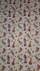 ONE YARD Mickey and Friends Christmas Stripe fabric 100% cotton