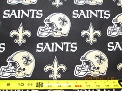 NEW ORLEANS SAINTS NFL NEW MULTI DESIGN 100% COTTON 1 YARD PIECE NEW 36″ X 58″