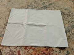 Light Blue Polka Dot Cotton Fabric By The Half Yd