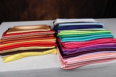 75 Colors Charmeuse Satin Fabric SWATCH 2×2