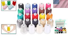 Durable Mercerized Cotton Thread 600M Spools Perfect for Embroidery and Sewing