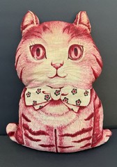 Vintage Charlie the Cat Cut N Sew Printed Fabric Pillow 1960’s