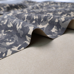 Printed Suede Scuba Double Knit Fabric, Camo/ Apparel Fabric, By the Yard