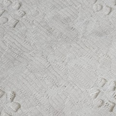 32″Wx 3 Yards Fabric Ivory Embroidered Off-White Eyelet Lace Cotton Blend Floral