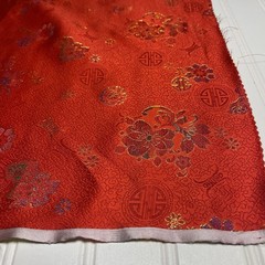 SILK Orange, FABRIC 6 Yards x 22 Inches Wide or 216 Inches x 22 Inches Wide