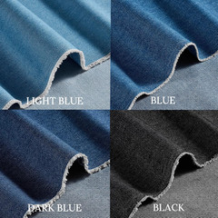 9OZ Washed Denim Fabric by the Yard, 71″ Wide Polyester Cotton Jean Material for