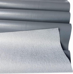 Leathers | Grey Soft Faux Vegan Leather PU | 1 Yard (36 Inch X 56 Inch Wide) Cut