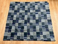 Patchwork Madras Plaid Cotton Fabric 46” X 5.5 Yards Blue Green White Black New